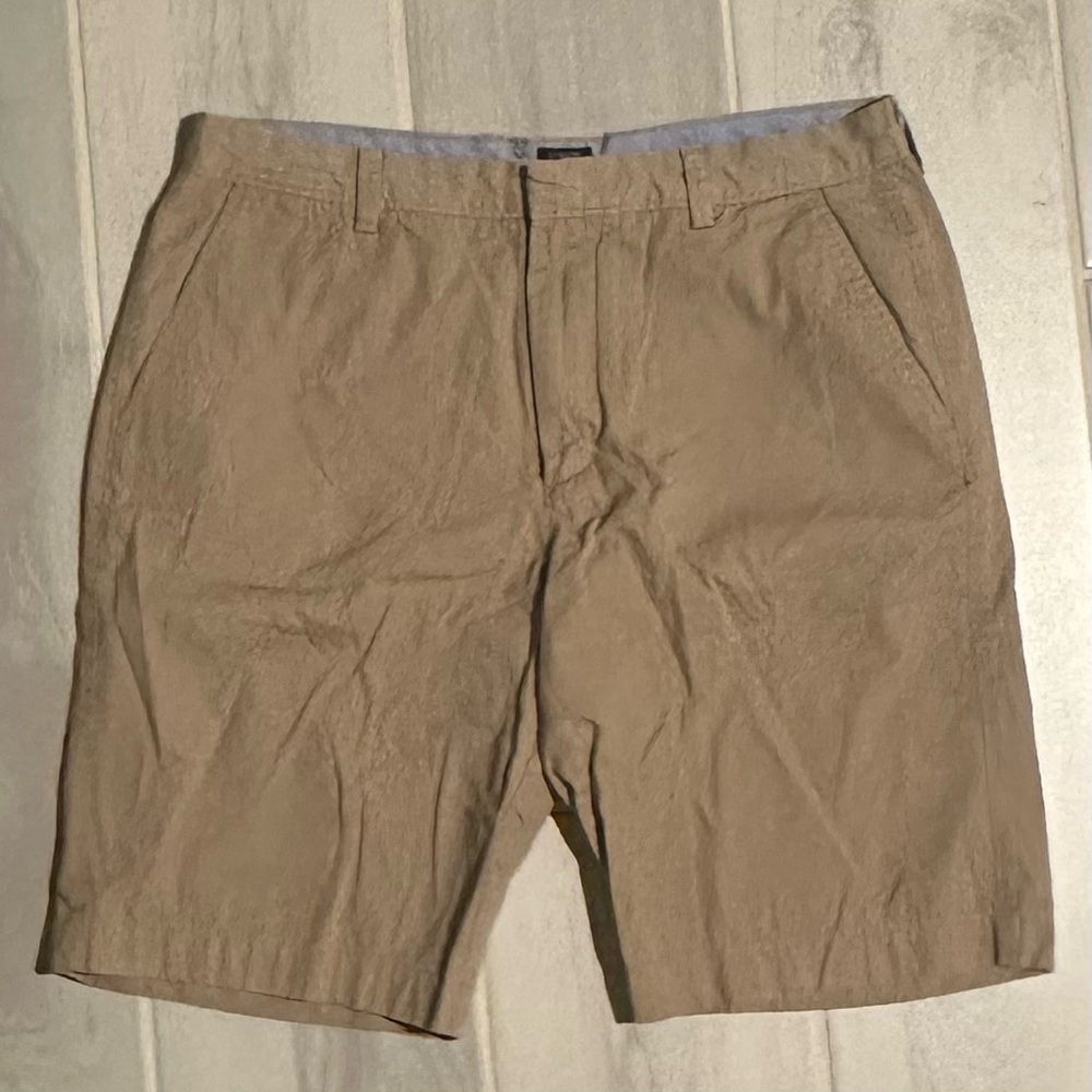 J. Crew Rivington Men's Tan Flat Front Shorts